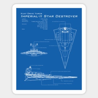 Imperial Star Destroyer Blueprint Magnet
